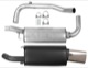 Sports silencer set Chrome steel from Downpipe  (1040890) - Volvo S40, V40 (-2004)