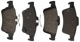 Brake pad set Rear axle 31341327 (1041249) - Volvo V40 (2013-), V40 (2013-), V40 XC, V40 Cross Country