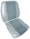 Bezug, Polster Vordersitze Sitzfläche Rückenlehne grau blau Satz für einen Sitz  (1041382) - Volvo 120 130