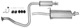 Sports silencer set Stainless steel from Catalytic converter  (1041452) - Saab 900 (1994-)