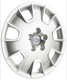Wheel cover silver 16 Inch for Steel rims Kit