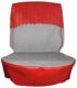 Bezug, Polster Vordersitze Sitzfläche Rückenlehne Textil rot-grau Satz für einen Sitz  (1041707) - Volvo PV