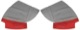 Bezug, Innenverkleidung Radhaus rot-grau Satz  (1041708) - Volvo PV