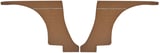 Interior panel brown Kit  (1043506) - Volvo P1800