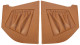 Interior panel A-pillar brown Kit for both sides  (1043508) - Volvo P1800