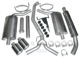 Sports silencer set Stainless steel from Catalytic converter Duplex (1 left/1 right)  (1044752) - Saab 9-3 (2003-)