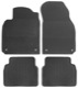Floor accessory mats Rubber black consists of 4 pieces 32026015 (1047456) - Saab 9-3 (2003-)