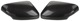 Cover cap, Outside mirror Carbon Look black Upgrade kit for both sides  (1047515) - Volvo C70 (2006-), S40, V50 (2004-)