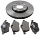 Brake disc Front axle internally vented Kit for both sides