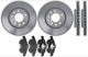 Brake disc Front axle internally vented Kit for both sides  (1048075) - Saab 9-3 (2003-)