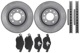 Brake disc Front axle internally vented Kit for both sides  (1048077) - Saab 9-3 (2003-)