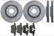Brake disc Front axle internally vented Kit for both sides  (1048079) - Saab 9-3 (2003-)