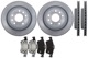 Brake disc Rear axle vented Kit for both sides  (1048082) - Saab 9-3 (2003-)