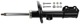 Shock absorber Front axle fits left and right Gas pressure 93190081 (1048155) - Saab 9-3 (2003-)
