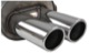 Sports silencer set Stainless steel from Catalytic converter Duplex (2 left/2 right)