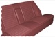 Bezug, Polster Rückbank Sitzfläche Rückenlehne rot Satz  (1048871) - Volvo 120 130