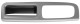 Door handle recess left front aluminium-grey honeycomb 1281953 (1049227) - Volvo C30, S40 (2004-), V50