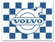 Aufkleber Racing weiß-blau  (1049451) - Volvo universal