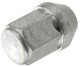 Wheel nut silver Zinc-coated Cap nut with fixed conical collar