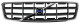 Radiator grill 8693623 (1050168) - Volvo XC70 (2001-2007)
