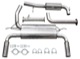 Sports silencer set Stainless steel from Catalytic converter Duplex (1 left/1 right)  (1050193) - Volvo S40, V50 (2004-)