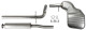 Exhaust system, Stainless steel from Catalytic converter  (1050196) - Volvo S60 (-2009)