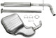 Exhaust system, Stainless steel from Catalytic converter  (1050221) - Volvo S80 (-2006)