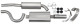 Sports silencer set Stainless steel from Catalytic converter  (1050232) - Volvo 700