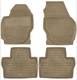 Floor accessory mats Rubber brown consists of 4 pieces 39807566 (1050363) - Volvo S80 (2007-)