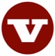 Sticker V red  (1050505) - Volvo 120, 130, 220, P1800, PV, P210