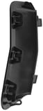 Cover, Safety belt left B-pillar black (offblack)
