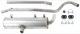 Exhaust system from Front silencer 8817443 (1053125) - Saab 99