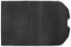 Trunk mat black (offblack) Synthetic material Textile 39813968 (1053743) - Volvo V60 (2011-2018), V60 CC (-2018)