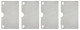 Shims, Brake pads Stainless steel Kit for both sides 3530597 (1054850) - Volvo 200
