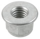 Lock nut with plastic-insert with Collar with metric Thread M8 Zinc-coated