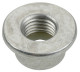 Lock nut with plastic-insert with Collar with metric Thread M12x1,5 Zinc-coated