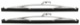 Wiper blade for Windscreen chrome Kit for both sides  (1055754) - Saab 95, 96