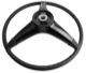 Steering wheel leather-covered Premium quality