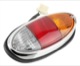Combination taillight red-orange-white