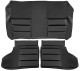 Upholstery Seat surface Back rest black Kit for the entire back seat  (1058664) - Volvo P1800, P1800ES