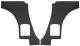 Innenverkleidung Seitenverkleidung schwarz Satz  (1058666) - Volvo P1800ES