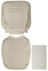 Upholstery Front seat Seat surface Back rest beige Kit for one Seat  (1059717) - Volvo 120, 130, 220