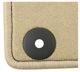 Floor accessory mats Velours beige consists of 4 pieces
