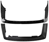 Bumper cover rear painted black