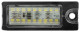 Licence plate light 9187153 (1061020) - Volvo S60 (-2009), S80 (-2006), V70 P26, XC70 (2001-2007), XC90 (-2014)