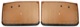 Interior door panel front brown Kit for both sides