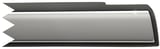 Trim moulding, Glas Side window rear left chromed