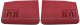 Interior door panel front red Kit for both sides  (1067739) - Volvo 120, 130, 220