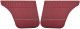 Interior door panel rear red Kit for both sides  (1067740) - Volvo 120, 130, 220