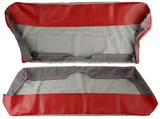 Upholstery Rear seat Seat surface Back rest red-grey Kit